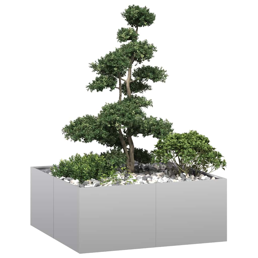 Jardinera 100x100x40 Cm De Acero Galvanizado_1