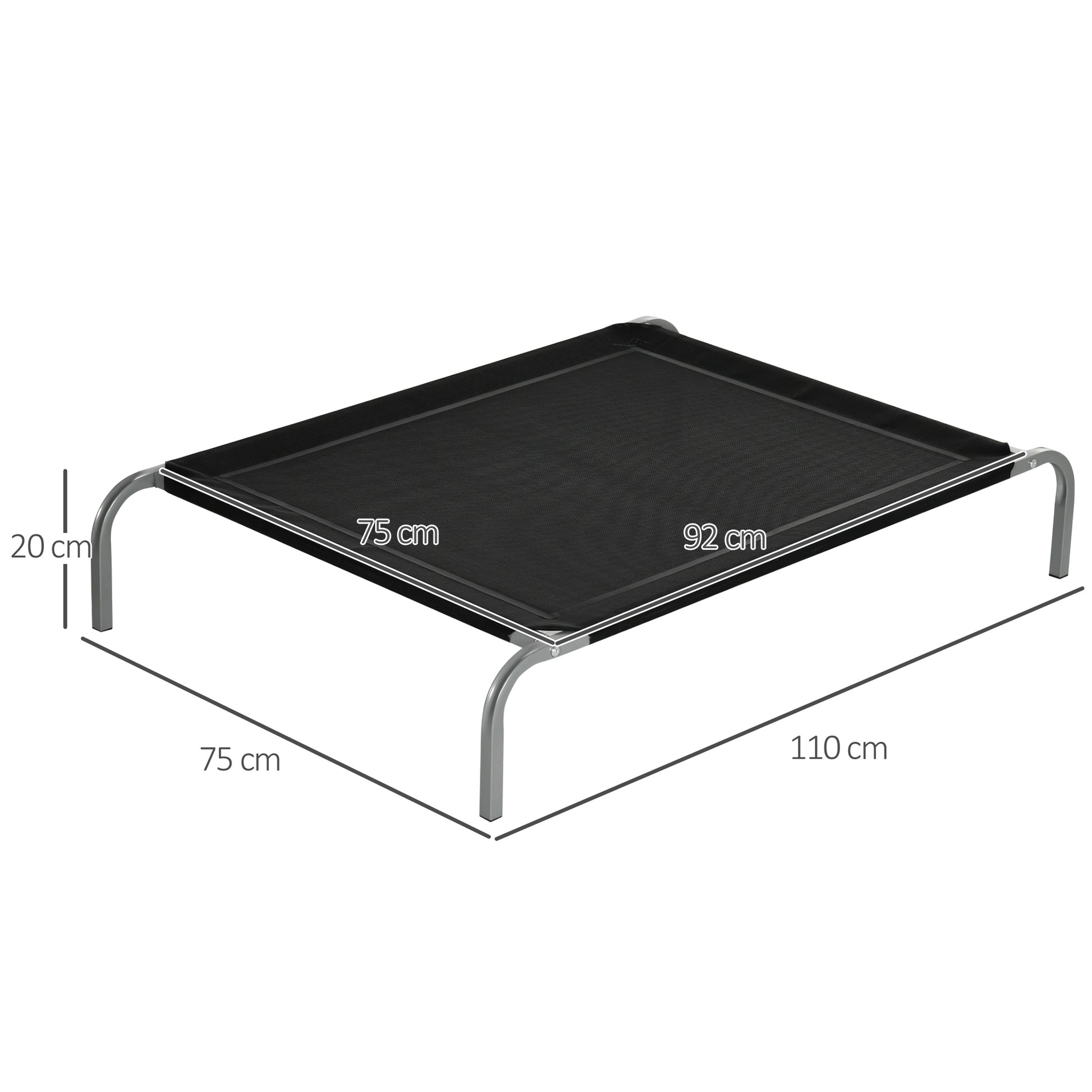 Pawhut Cama Elevada Para Mascota Cama Perro Para Dormir Viajar Exterior_2