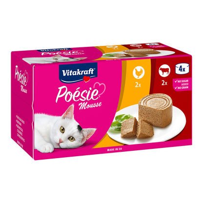 Latita Poésie® mousse multipack 2 latitas pollo &amp; 2 latitas ternera
