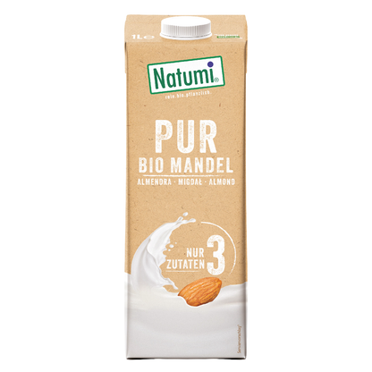 Pack 8x Bebida de Almendra Premiun &amp; Pure BIO Natumi 1 L