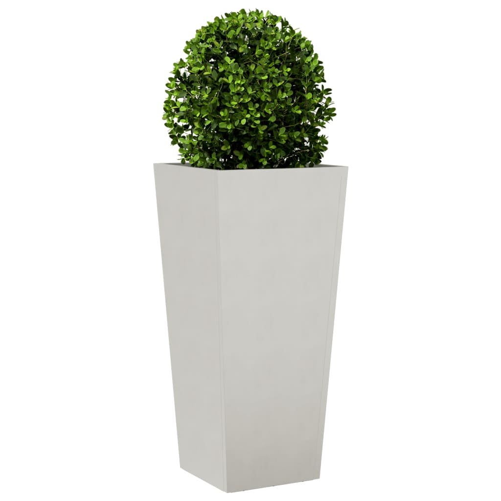 Jardineras 2 Uds De Acero Inoxidable 35x35x75 Cm_3