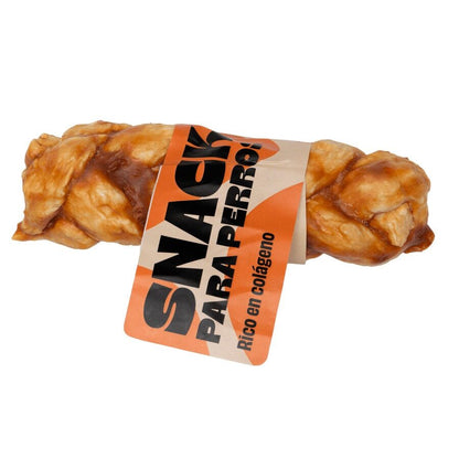 20u Snacks Colágeno Para Perro Mediano, De Gelatina De Buey Y Pollo, Bolsa De 20 Trenzas M (65gr/u Aprox)_2