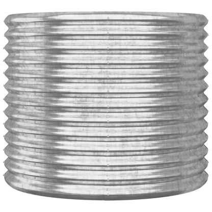 Jardinera De Acero Galvanizado Plateado 80x80x68 Cm_2