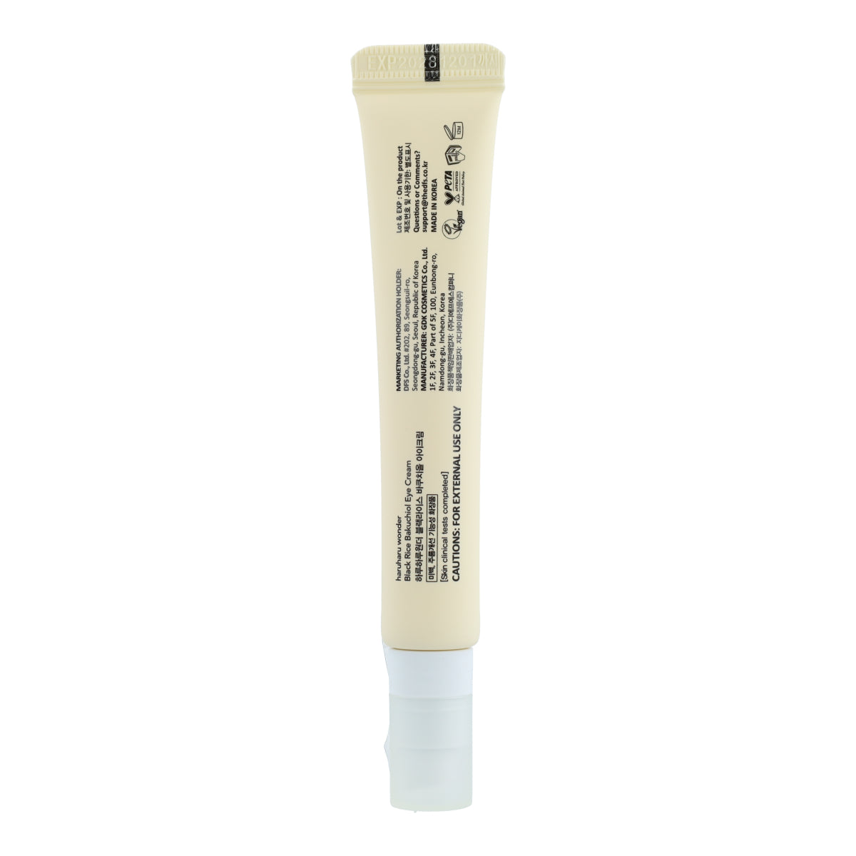 Contorno de ojos Black Rice Bakuchiol Eye Cream haruharu wonder 20 ml