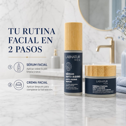 Crema Facial para Hombre Labnatur 50 ml | Colágeno Marino, Argán y Ginseng | Hidratación, Firmeza y Antiedad_4