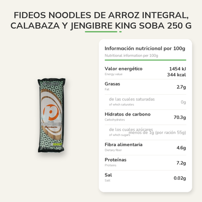 Información nutricional