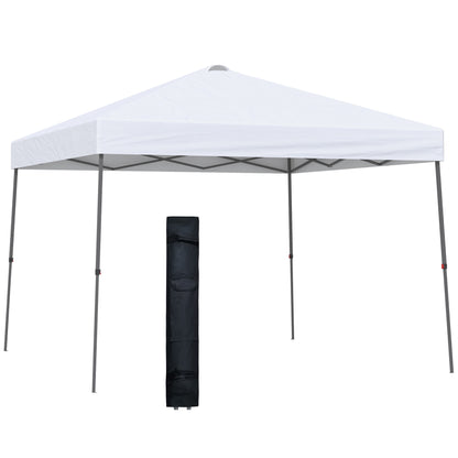Outsunny Cenador Plegable 3x3m Jardín Con Bolsa De Transporte Con Ruedas Camping_0