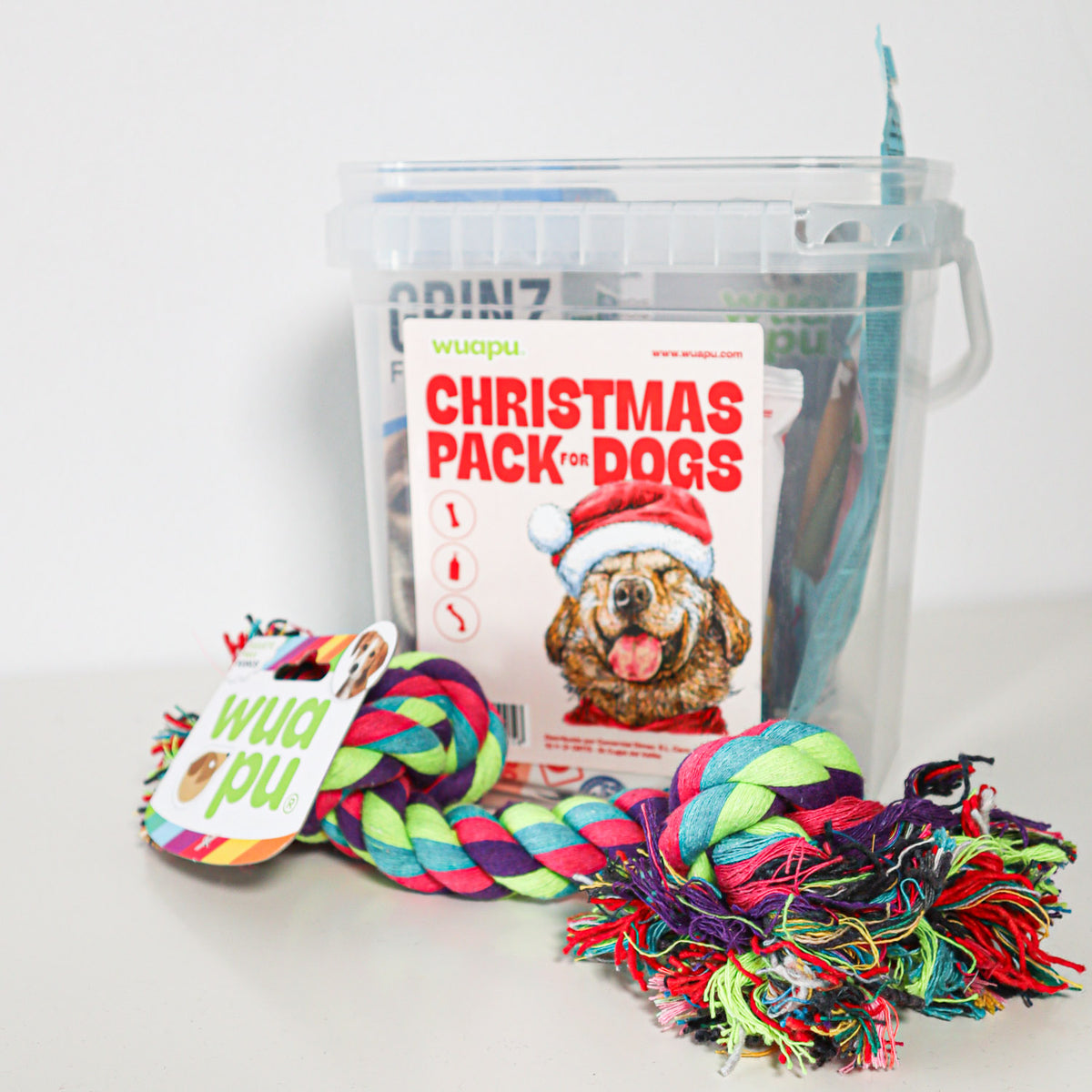 Christmas Pack Para Perro De Wuapu Con Snacks, Juguetes Y Alimento Húmedo_1