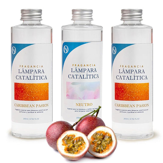 Pack Ahorro 3x Fragancias Lámpara Catalítica: 2 Aromas Caribbean Passion 500ml + Limpiador Neutro 200ml_0