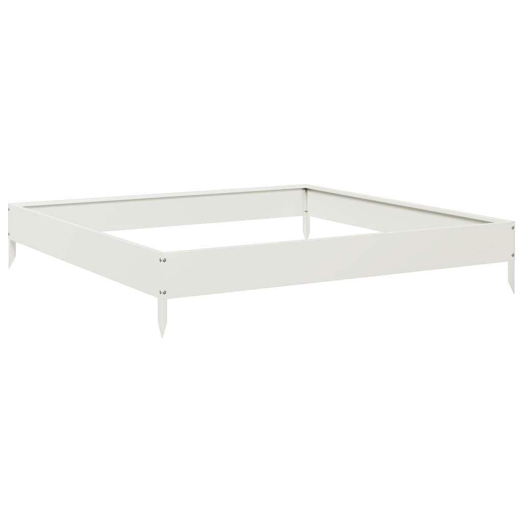 Arriate De Acero Blanco 100x100x18,5 Cm_5