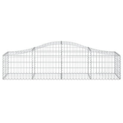 Cestas De Gaviones 12 Uds Forma De Arco Hierro 200x50x40/60 Cm_3