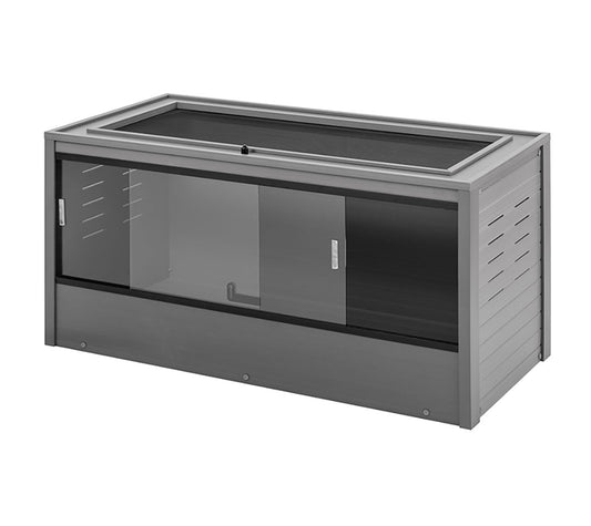 Terrario Grande Para Reptiles Y Otros Pequeños Animales Mojave - 122x61x58cm - Decorativo Para Interiores (gris)_0