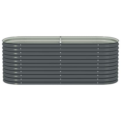 Arriate De Acero Galvanizado Gris 240x80x81 Cm_4