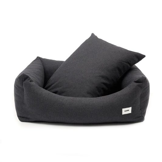 Cafide Cama De Material Reciclado Para Perro Con Tejido Basic Antracita. Modelo Snozy._0