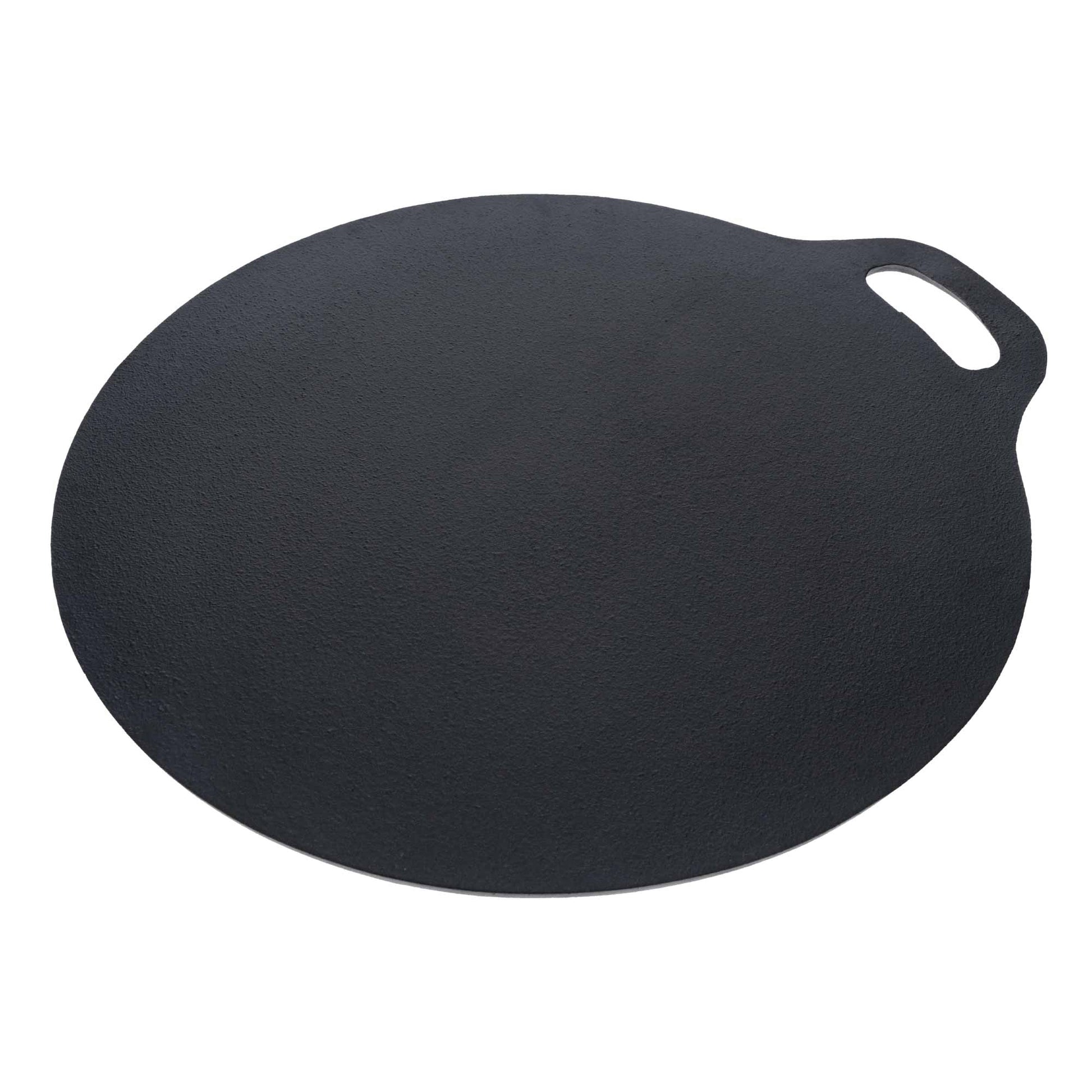 Victoria Plancha Cocina Hierro Fundido Esmaltado Inducción Budare 38cm Pizza, Crepes Para Fuego, Horno, 38526, Negro_0