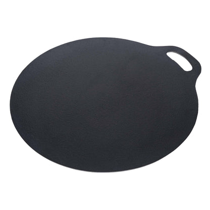 Victoria Plancha Cocina Hierro Fundido Esmaltado Inducción Budare 38cm Pizza, Crepes Para Fuego, Horno, 38526, Negro_0