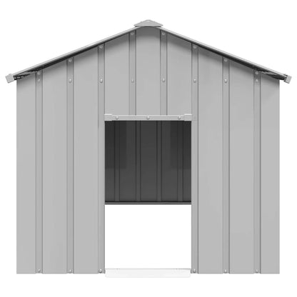 Caseta Para Perros Con Techo Acero Galvanizado 113x153x101 Cm_2