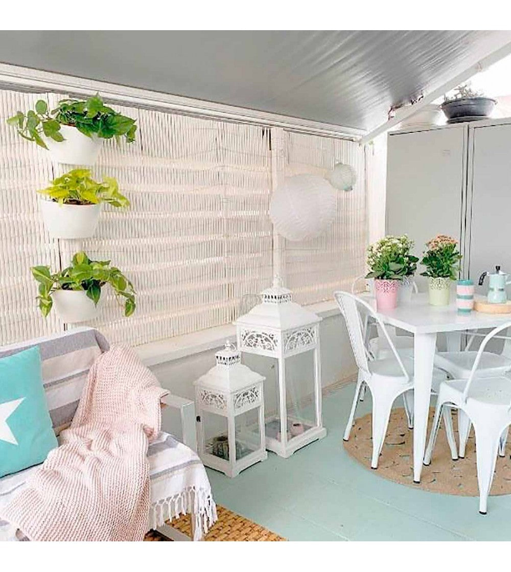 Jardín Vertical Modular Citysens Con Riego Automático De 6 Maceteros – Blanco, Polipropileno 100% Reciclado_2