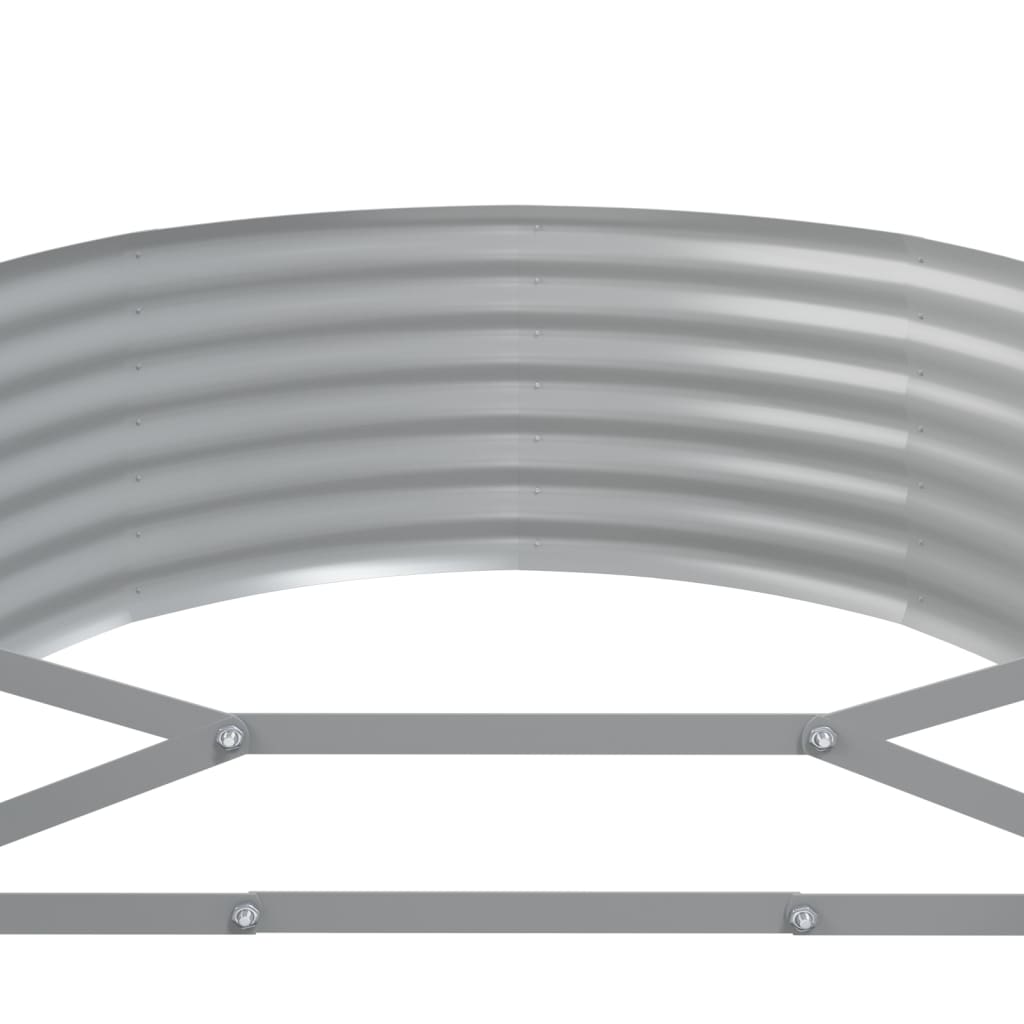 Jardinera Arriate Acero Galvanizado Gris 322x100x36 Cm_4