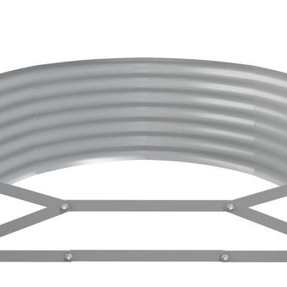 Jardinera Arriate Acero Galvanizado Gris 322x100x36 Cm_4