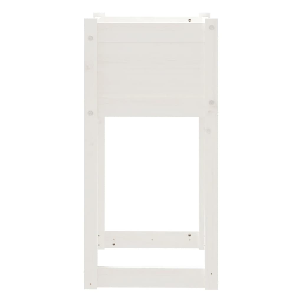 Jardinera Madera Maciza De Pino Blanco 40x40x81 Cm_4