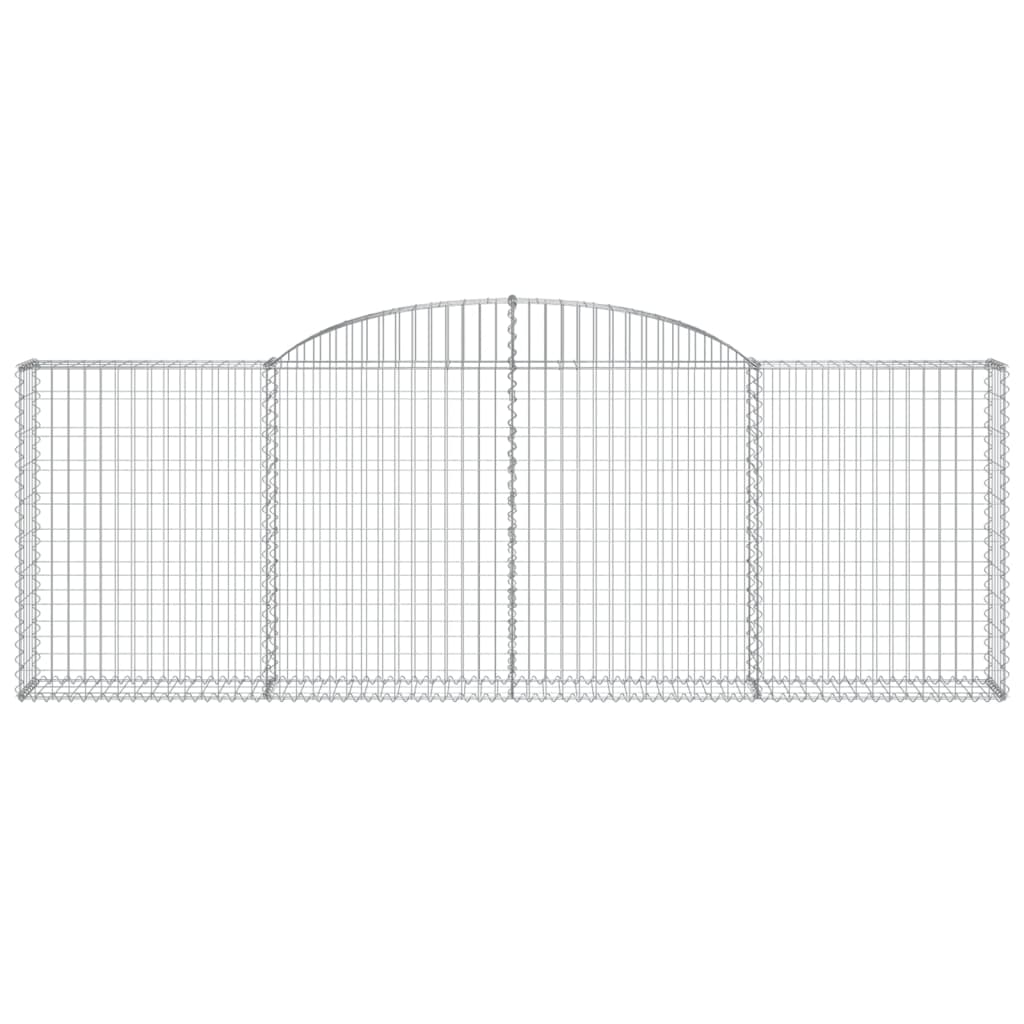 Cestas De Gaviones 2 Uds Forma De Arco Hierro 300x30x100/120 Cm_3