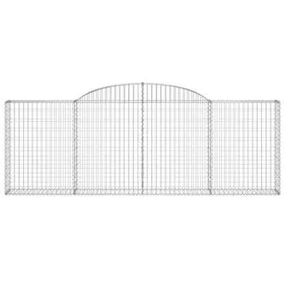 Cestas De Gaviones 2 Uds Forma De Arco Hierro 300x30x100/120 Cm_3