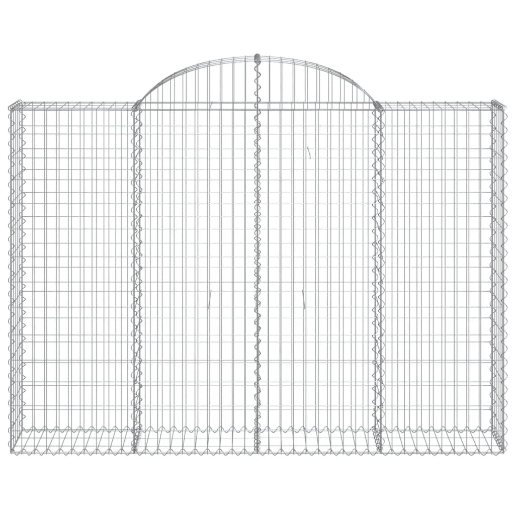 Cestas Gaviones 10 Uds Forma De Arco Hierro 200x30x140/160 Cm_3