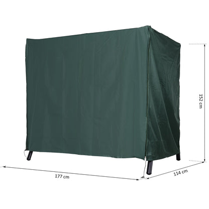 Outsunny Funda Columpios Jardín Cubierta Muebles De Exterior Con Cremallera_2