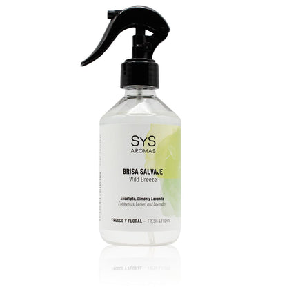 Ambientador Pulverizador Brisa Salvaje Experience SYS Aromas 300 ml | Eucalipto, Limón y Lavanda | Refrescante_0