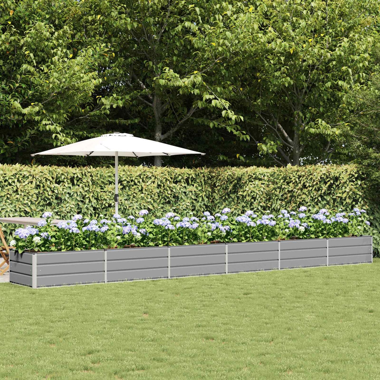 Jardinera Gris Claro 600 X 80 X 45 Cm Acero_1