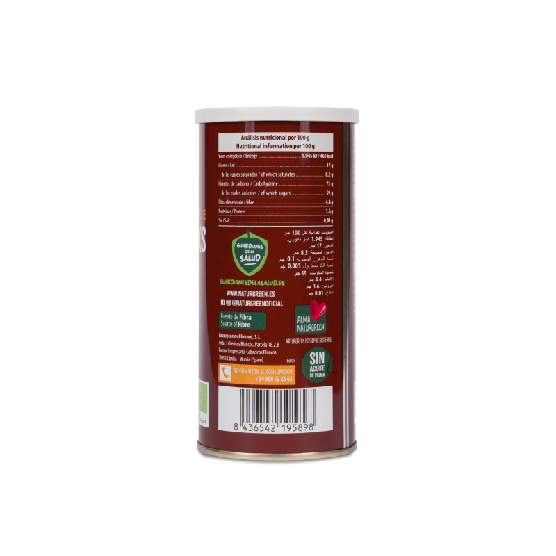 Barquillos Rellenos de Chocolate Bio NaturGreen 140 g