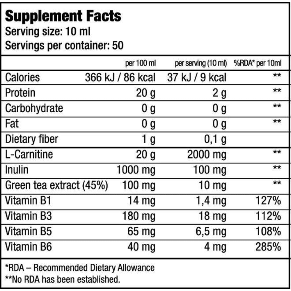 L-carnitine 100.000 500 Gr Manzana_1