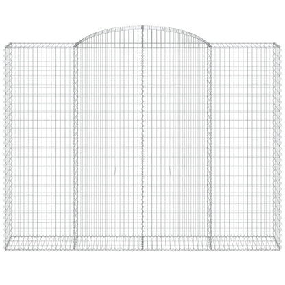 Cestas De Gaviones 15 Uds Forma De Arco Hierro 300x50x220/240cm_3