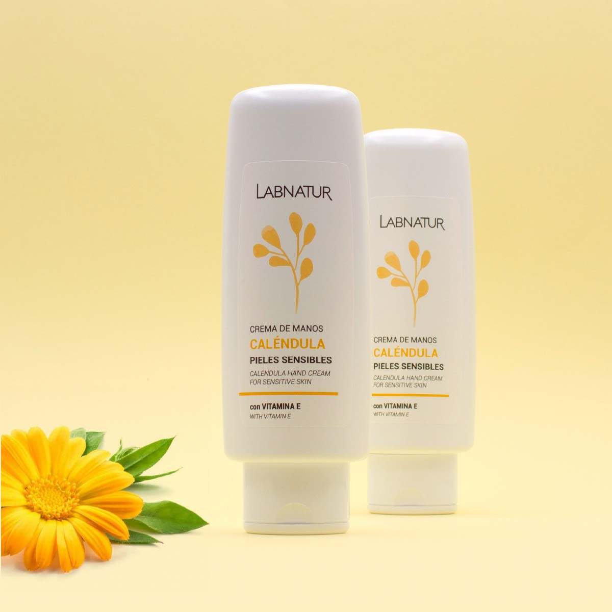 Crema de Manos de Caléndula Labnatur 100 ml | Almendras Dulces, Camomila y Karité | Piel Sensible | Vegano_3