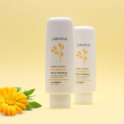 Crema de Manos de Caléndula Labnatur 100 ml | Almendras Dulces, Camomila y Karité | Piel Sensible | Vegano_3