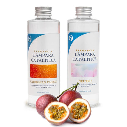 Pack Ahorro 2x Fragancias Lámpara Catalítica 200ml: 1 Aroma Caribbean Passion + Limpiador Neutro_0