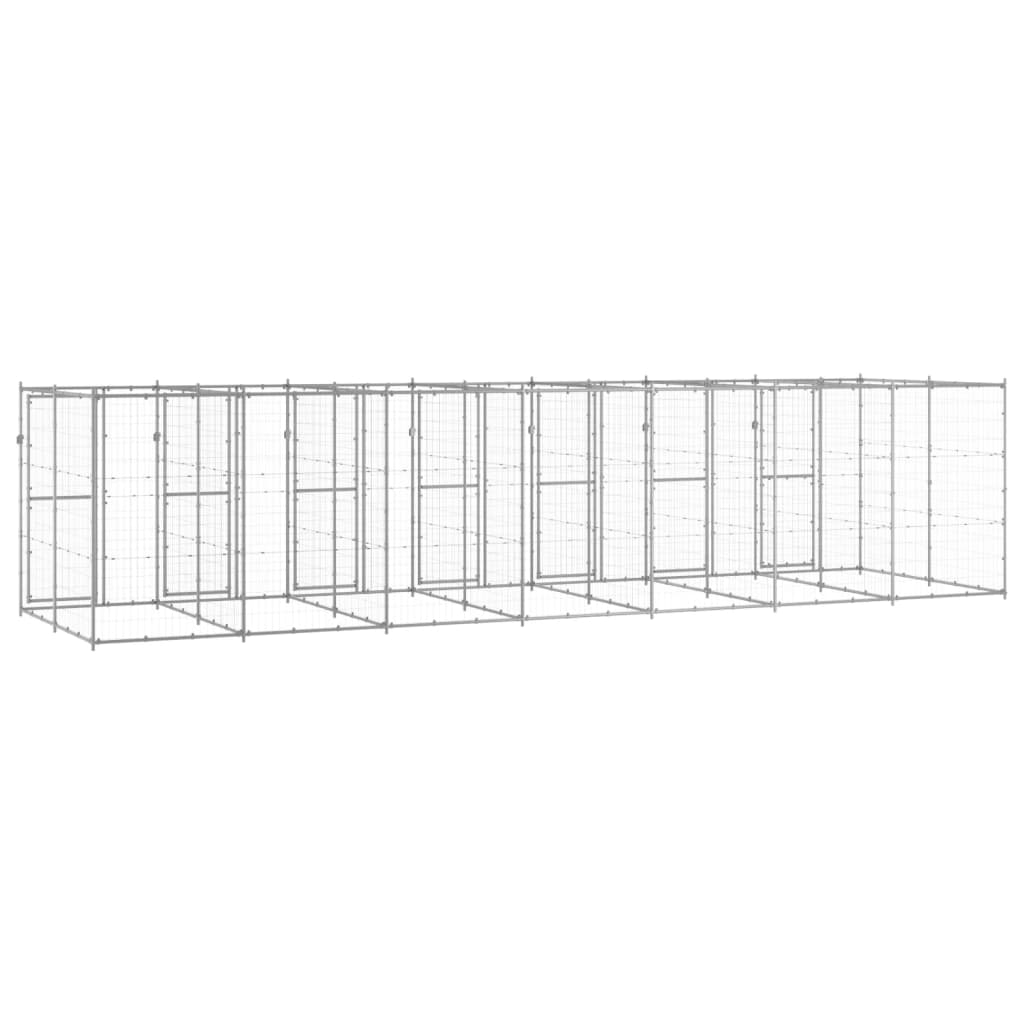 Perrera De Exterior De Acero Galvanizado 16,94 M²_3