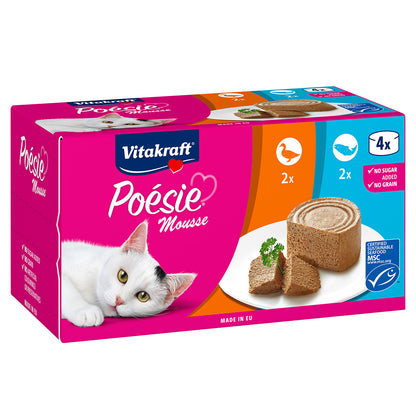 Latita Poésie® mousse multipack 2 latitas salmón &amp; 2 latitas pato