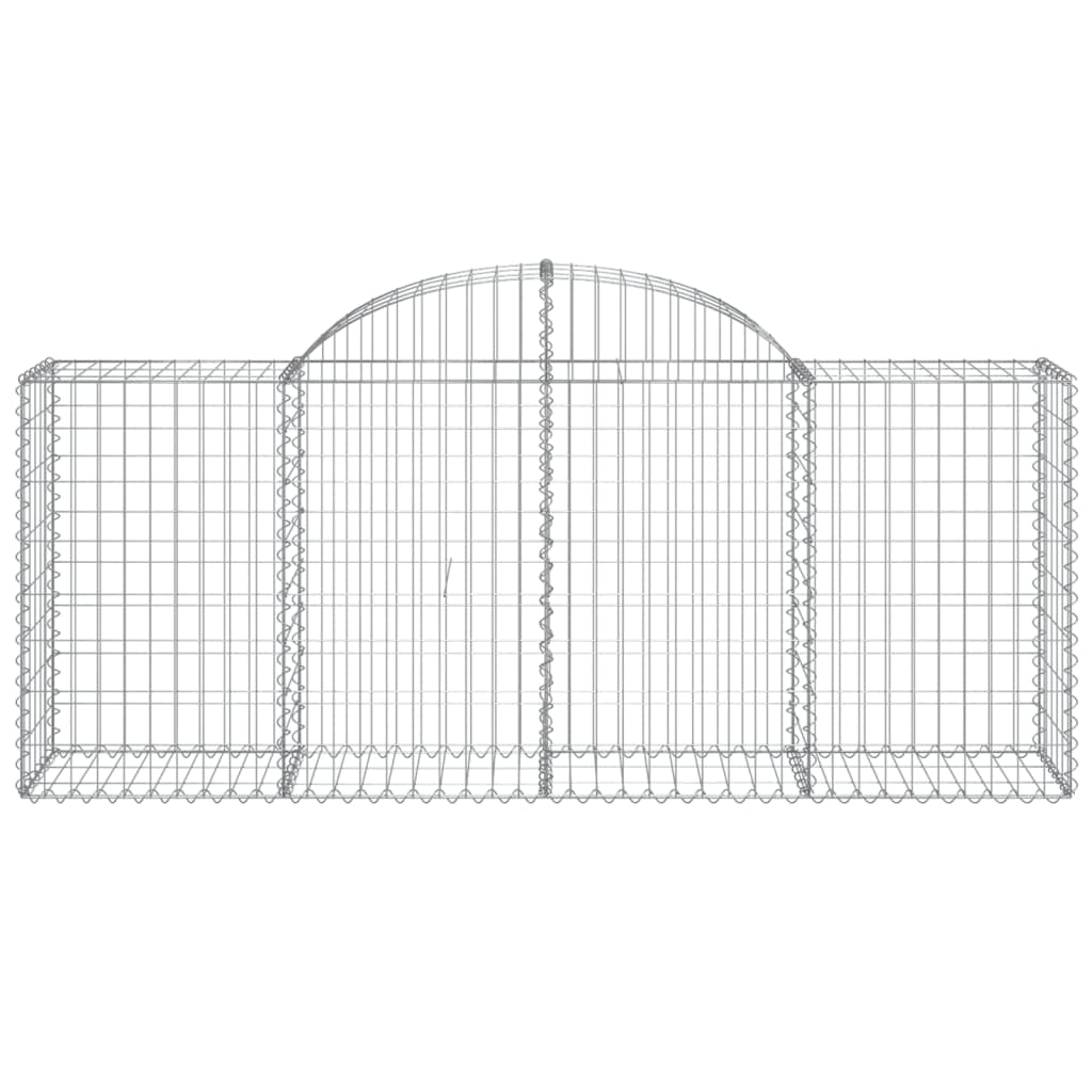 Cestas De Gaviones 50 Uds Forma De Arco Hierro 200x50x80/100 Cm_3