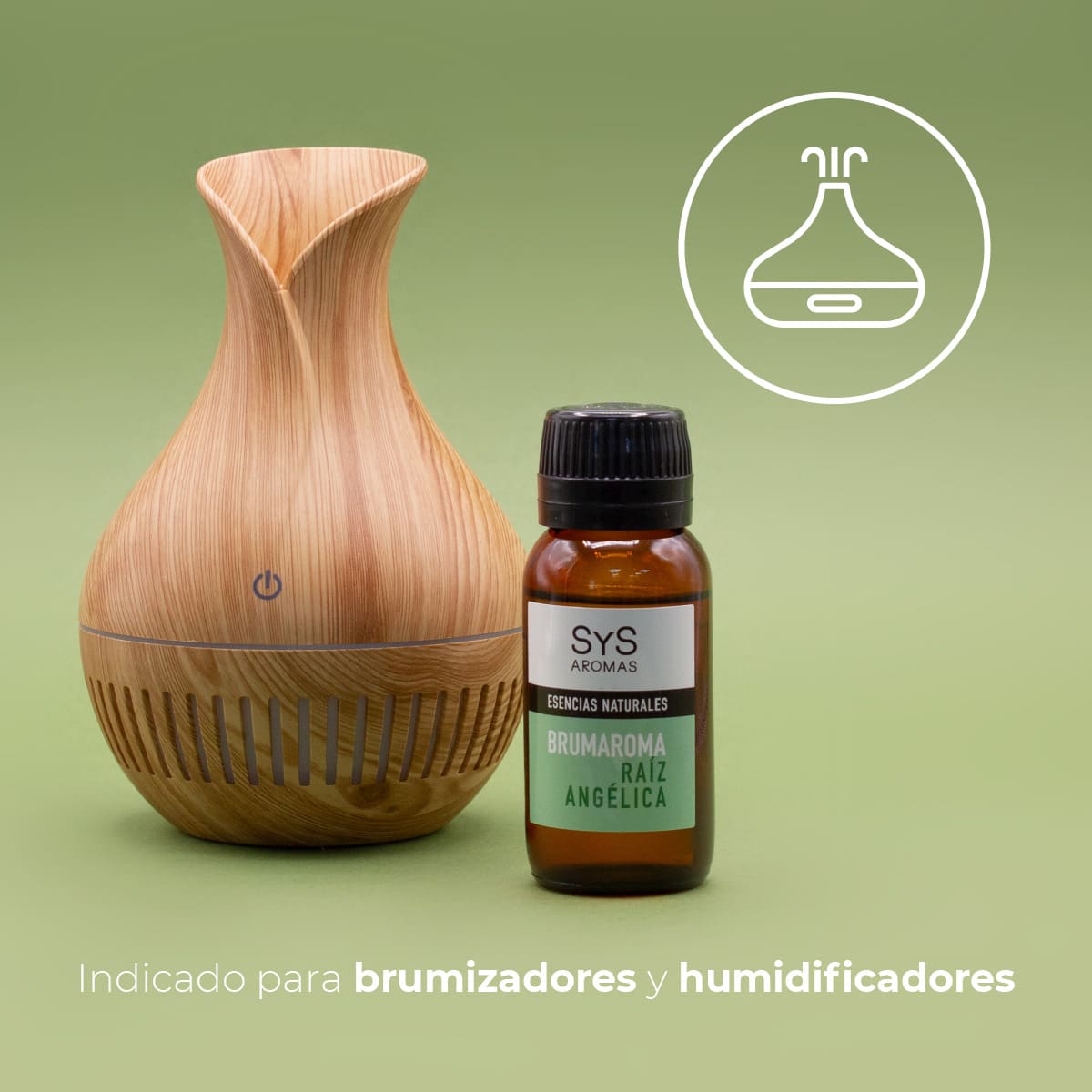 Esencia Hidrosoluble Raíz Angélica SYS Aromas 50 ml | Aroma Herbal y Balsámico | Para Humidificadores y Difusores_3