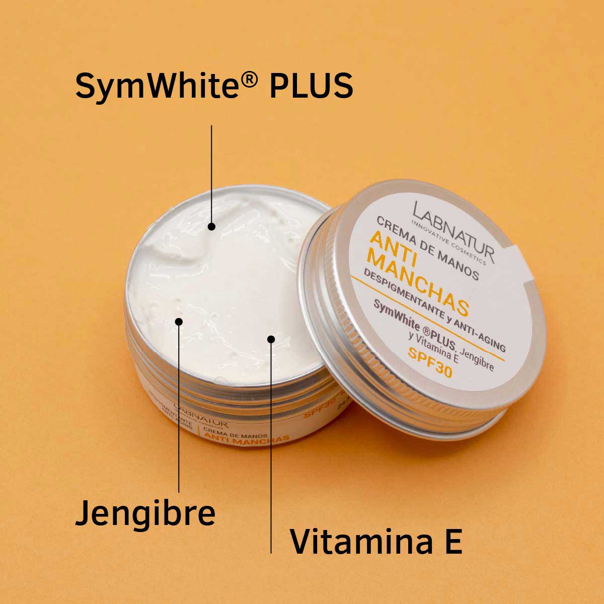 Crema de Manos Antimanchas Labnatur 50 ml | SymWhite Plus y Jengibre | SPF30 | Tono Uniforme | Vegano_2