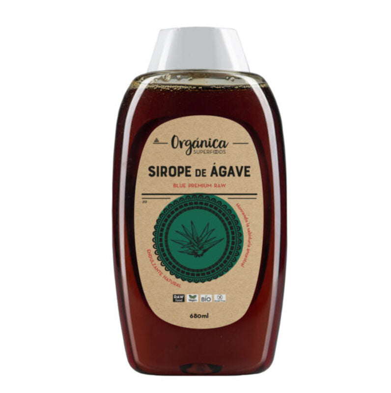 Sirope De Agave Bio Premium Blue Raw 680ml - Orgánica Superfoods_0