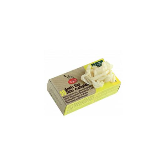Guantes látex natural FSC La Droguerie Écologique 20 Uds talla L