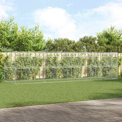 Refugio Para Perros 4 Pcs Plateado 8 X 2 X 2 M_1