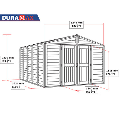 Caseta Jardín Woodbridge Plus 10.5×13 Pvc Beige/marrón_3