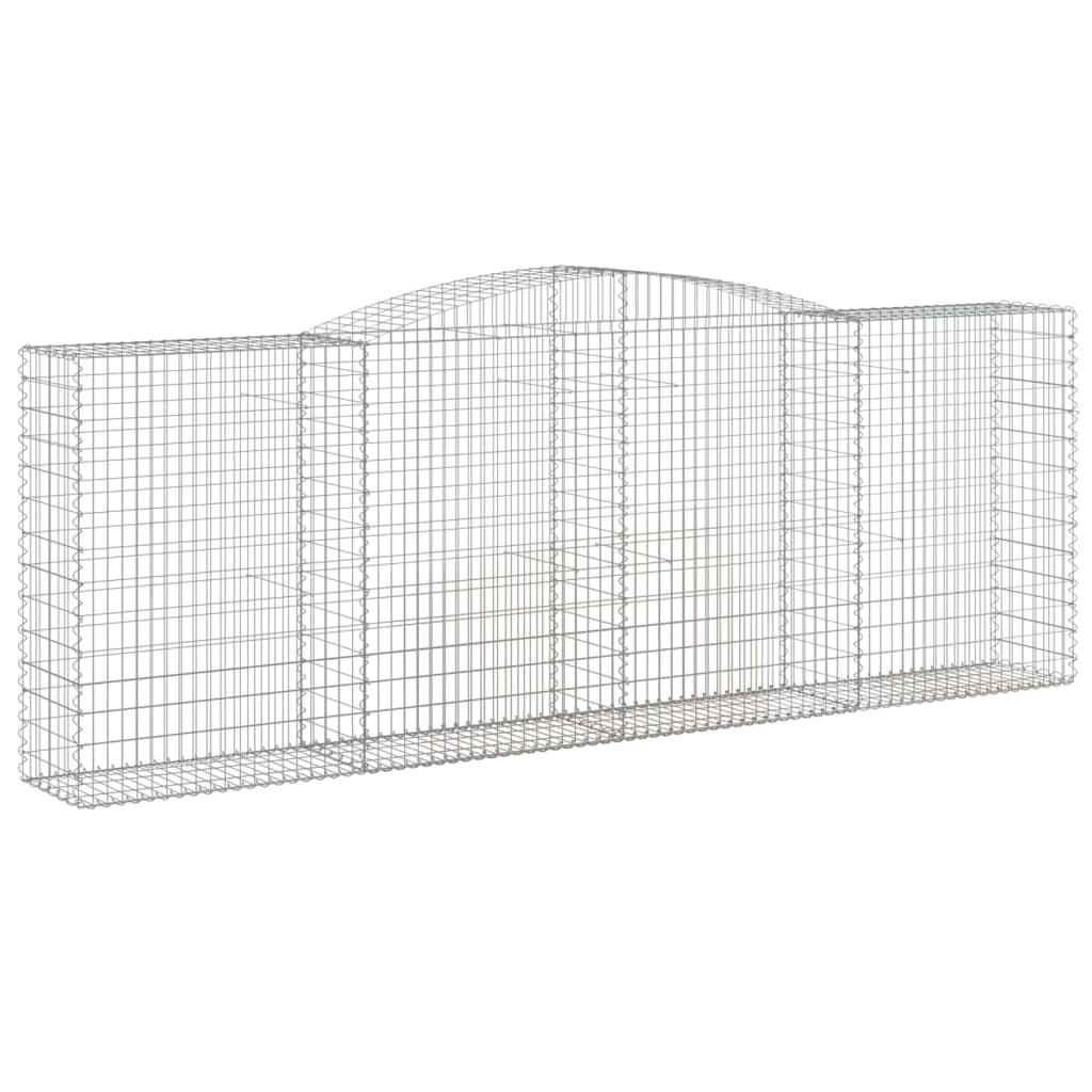 Cestas Gaviones 10 Uds Forma De Arco Hierro 400x50x140/160 Cm_2