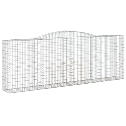 Cestas Gaviones 8 Uds Forma De Arco Hierro 400x50x140/160 Cm_2