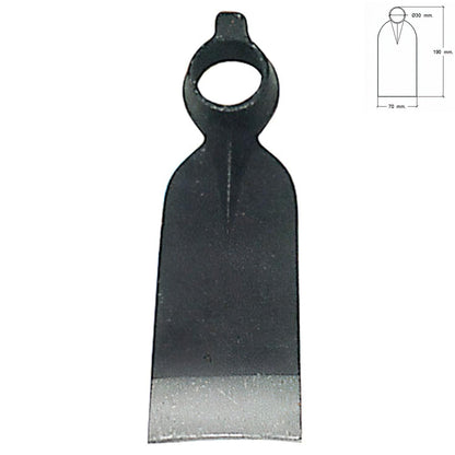 Azada Forjada Sin Mango 210/ 460 Gramos_0