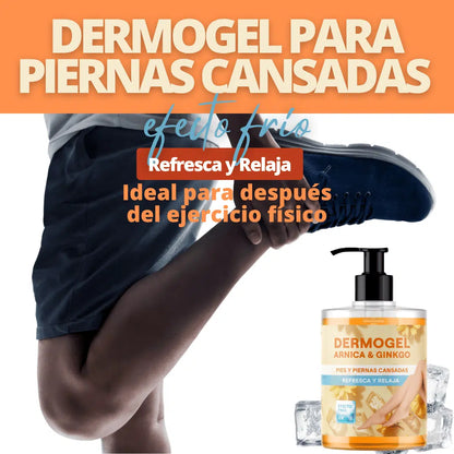 QKnatur - Gel Árnica &amp; Ginkgo Efecto Frío 500ml - Alivio Y Frescor Para Piernas Y Pies Cansados - Relajante E Hidratante_2